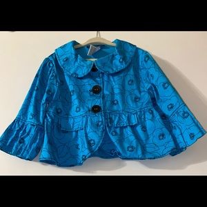Fashionable Kids blue/black printed jacket Size 7